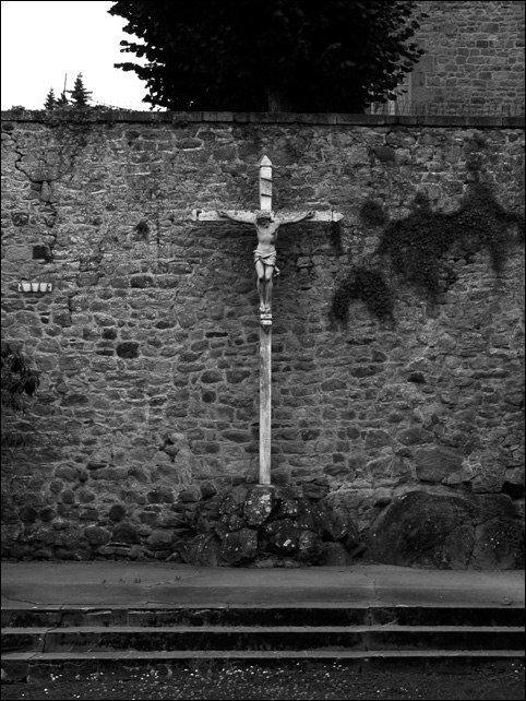 White Crucifix - Mont St. Michel - photo by Brient Hess.