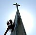 Dili Cathedral steeple.