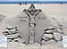 Crucifix Sand Sculpture.