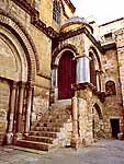 The Frankish Chapel in the Facade of the Church of the Holy Sepulchre.