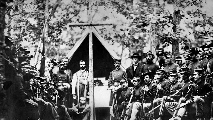 Mass at Camp Cass, Virginia.