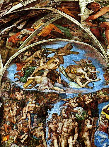 Detail from Michelangelo's The Last Judgment