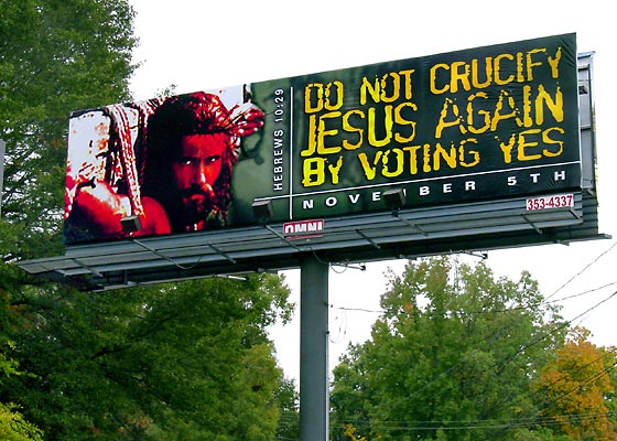 Billboard, Wet/Dry Vote - Hartselle, AL.