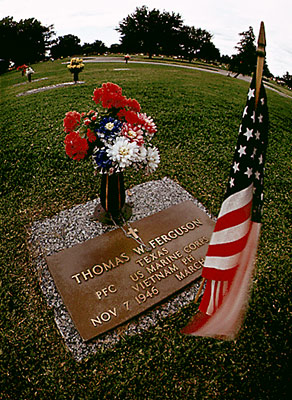 Vietnam Soldier's Grave - photograph by Bob Smith.