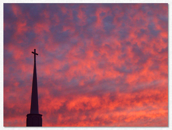 Cedar Gap Baptist Church Steeple.