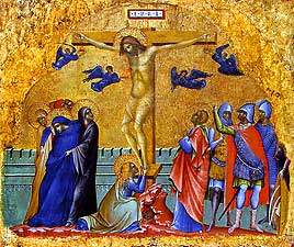 The Crucifixion by Paolo Veneziano.
