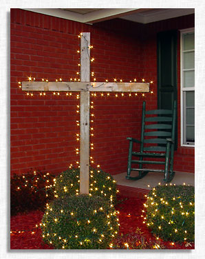 Lighted Cross.