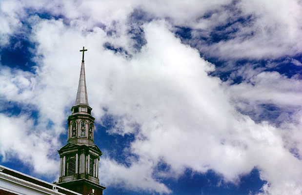First United Methodist Church Steeple - Ozark, Alabama.