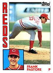 Frank Pastore - 1984 Topps Baseball Card.