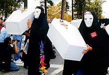 Funeral procession to commemorate the assassinations.