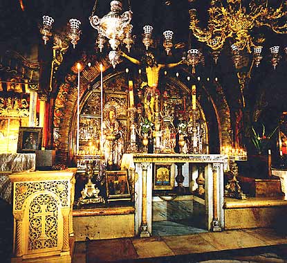 Crucifixion Altar, The Basilica of the Holy Sepulchre - Jerusalem