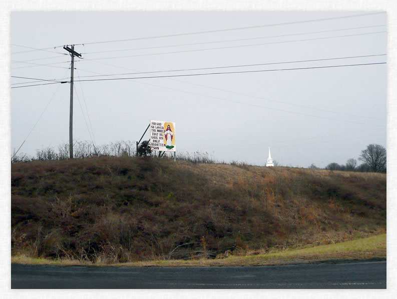 John 3:16 Sign near Rainsville, AL.