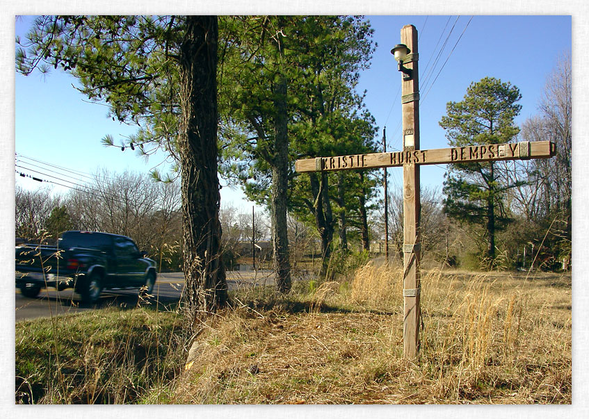 Kristie Hurst Dempsey Roadside Cross.