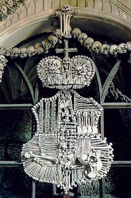 The Shwartzenberg Family Coat of Arms - The Sedlec Ossuary.