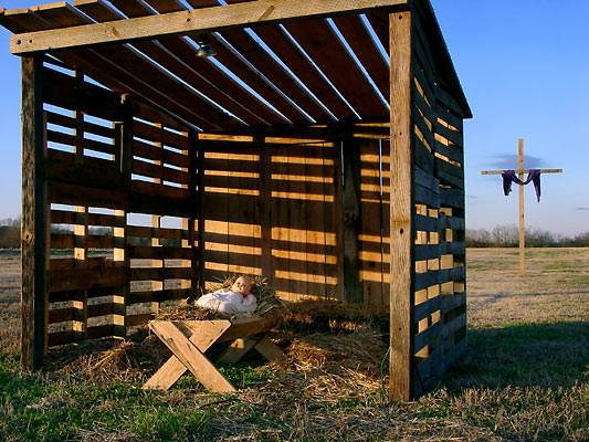 Manger and Cross.