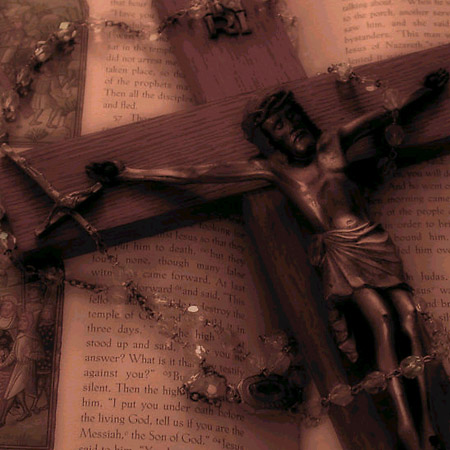 Crucifix and Rosary - photo by Noah Grey.