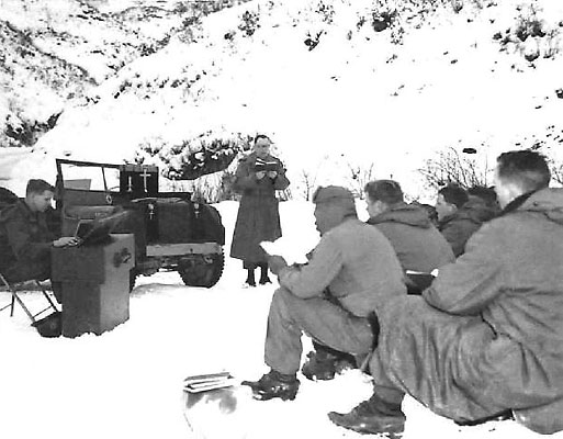 Religious Service - Korean War.