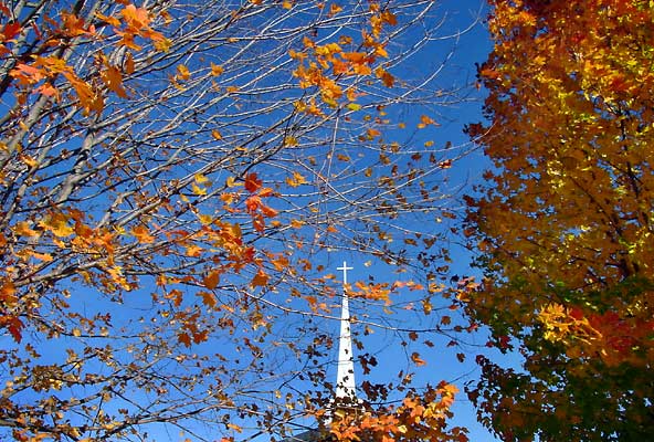 Pleasant Springs Baptist Church Steeple - photo by Eric Shindelbower.