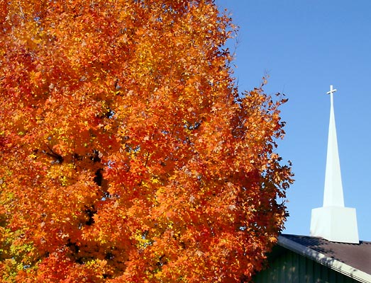 Pleasant Springs Baptist Church Steeple.