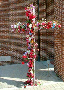 Easter Cross - photograph by Robert W. McKitrick