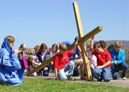 The Sixth Station: Jesus is scourged and crowned with thorns.