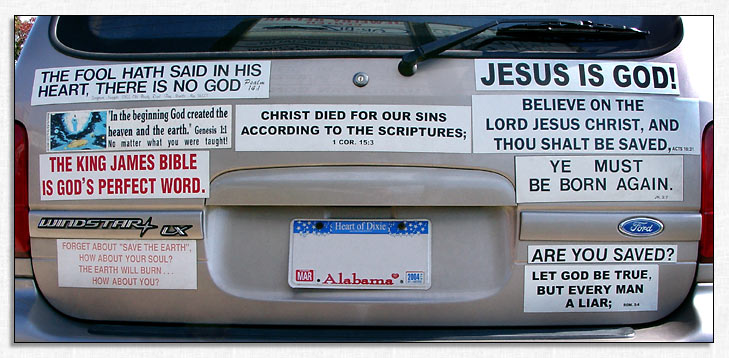 Pastor Scott Campbell's van.