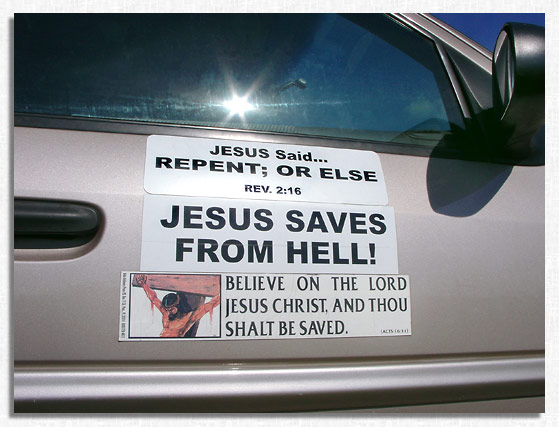 Pastor Campbell's van.