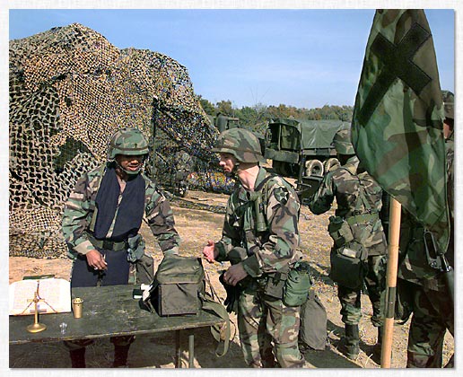 Protestant worship service near Camp Casey, ROK.