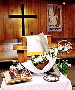 Easter Altar Table - Shiloh United Methodist Church