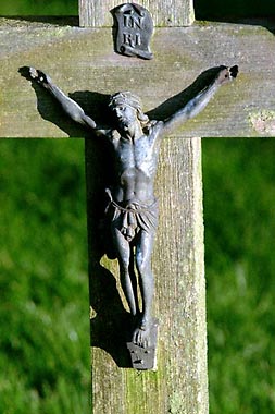 Crucifix - photograph by Ian Britton.