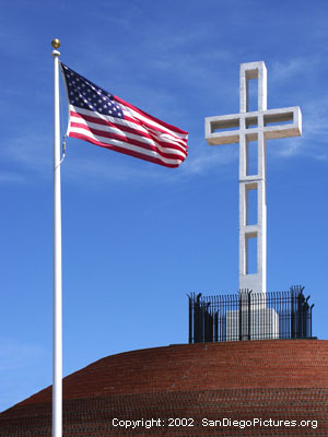 Mt. Soledad Cross - photograph by Oscar Medina.