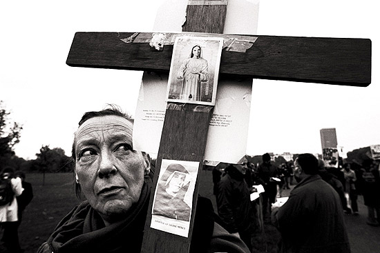 Religious protester - photo by Brian David Stevens